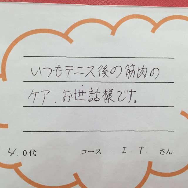 けんじ接骨院患者様の声